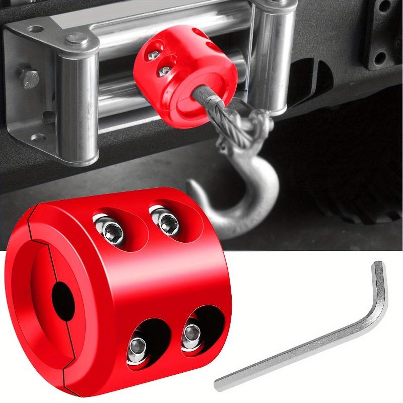 Rubber Winch Stops, Winch Cable Hooks with Stainless Steel Screws and Nuts Rubber Stops, Cable Protectors, Rubber Wire Plugs Hook Plugs