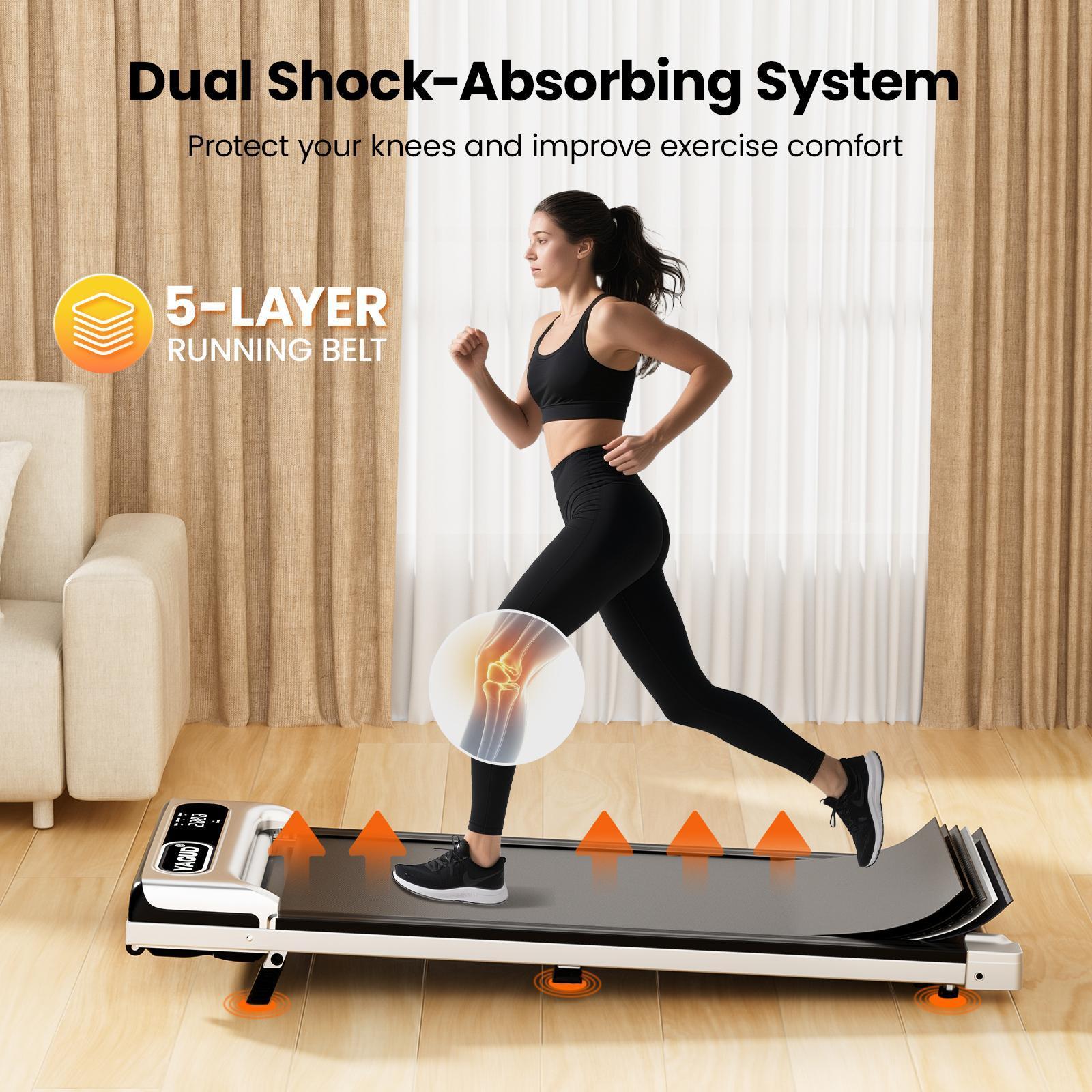 Yagud 3-IN-1 Walking Pad with Incline – Portable Incline Treadmill with Remote & LED Display for Home/Office Yagud 3-IN-1 Walking Pad with Incline – Portable Incline Treadmill with Remote & LED Display for Home/Office