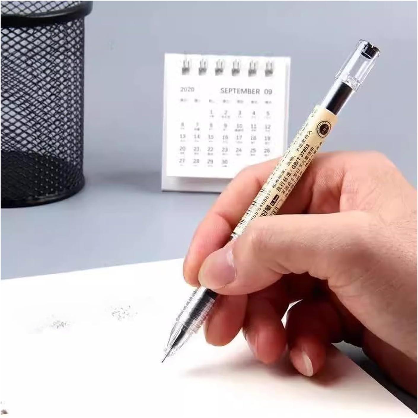 Gel Ink Pen Extra Fine Point Pens Ballpoint Pen 0.35mm Black for  Office School Stationery  12 count