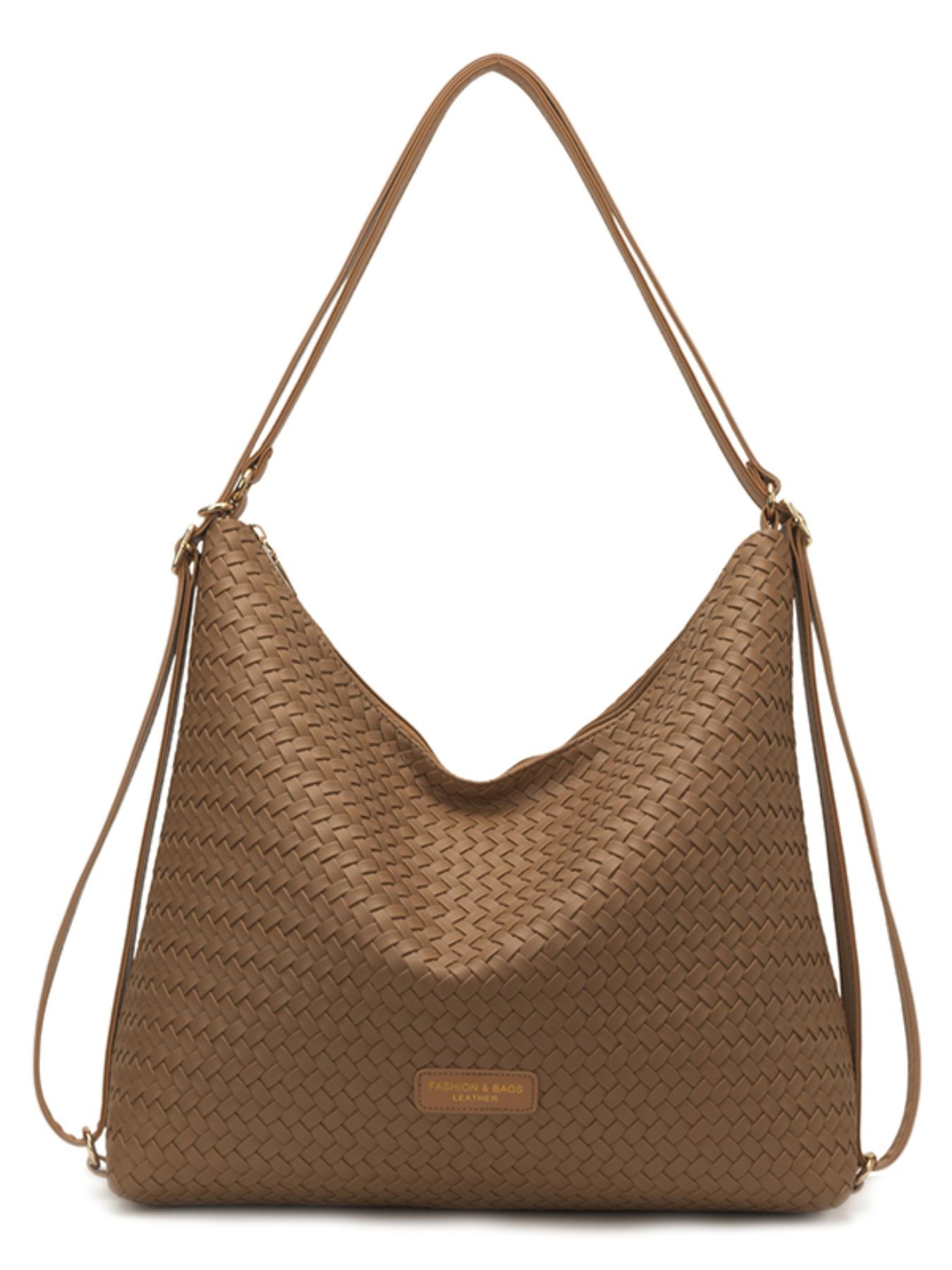 Elegant Retro Large Bag for Women, 2026 New Fashion Soft Leather Tote, High Capacity Commuter Shoulder Bag, PU Material, Multiple Colors Available