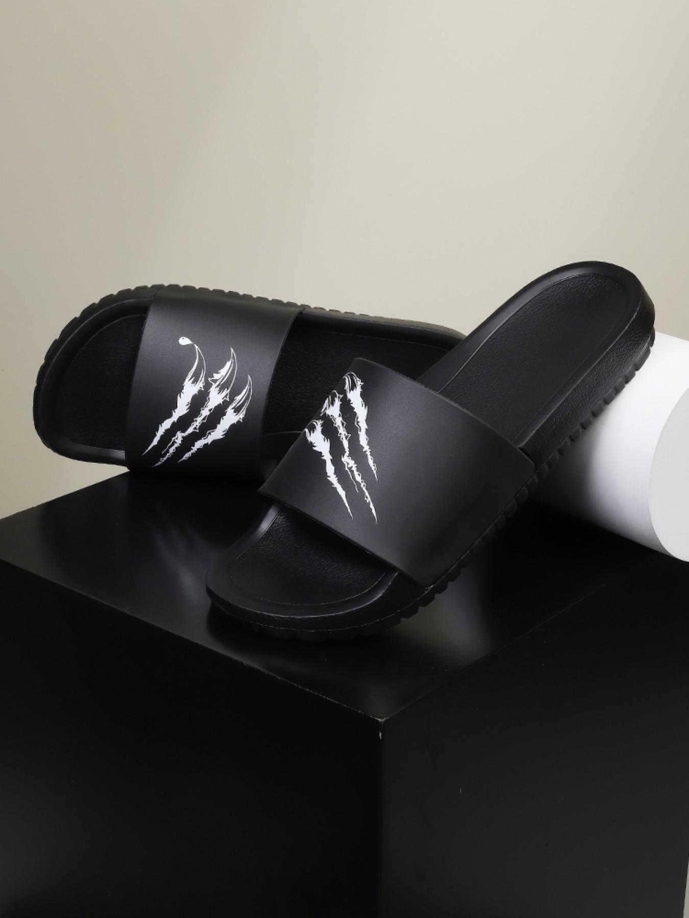 Men's Fashion Comfortable Sports Slippers, Open Toe Massage Slippers, Anti-Slip Breathable, Ideal for Spring Summer Outdoor Vacation Beach, Footwear