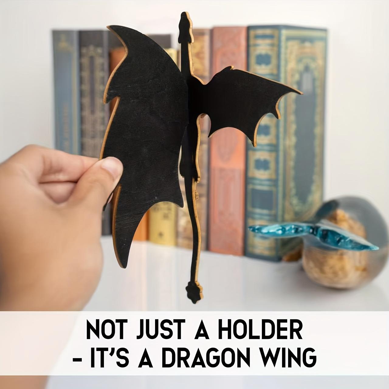 Fantasy Dragon Wooden Bookmark, Multi-Layer Craft, and Block Design, Creative Stationery Gift for Book Lovers