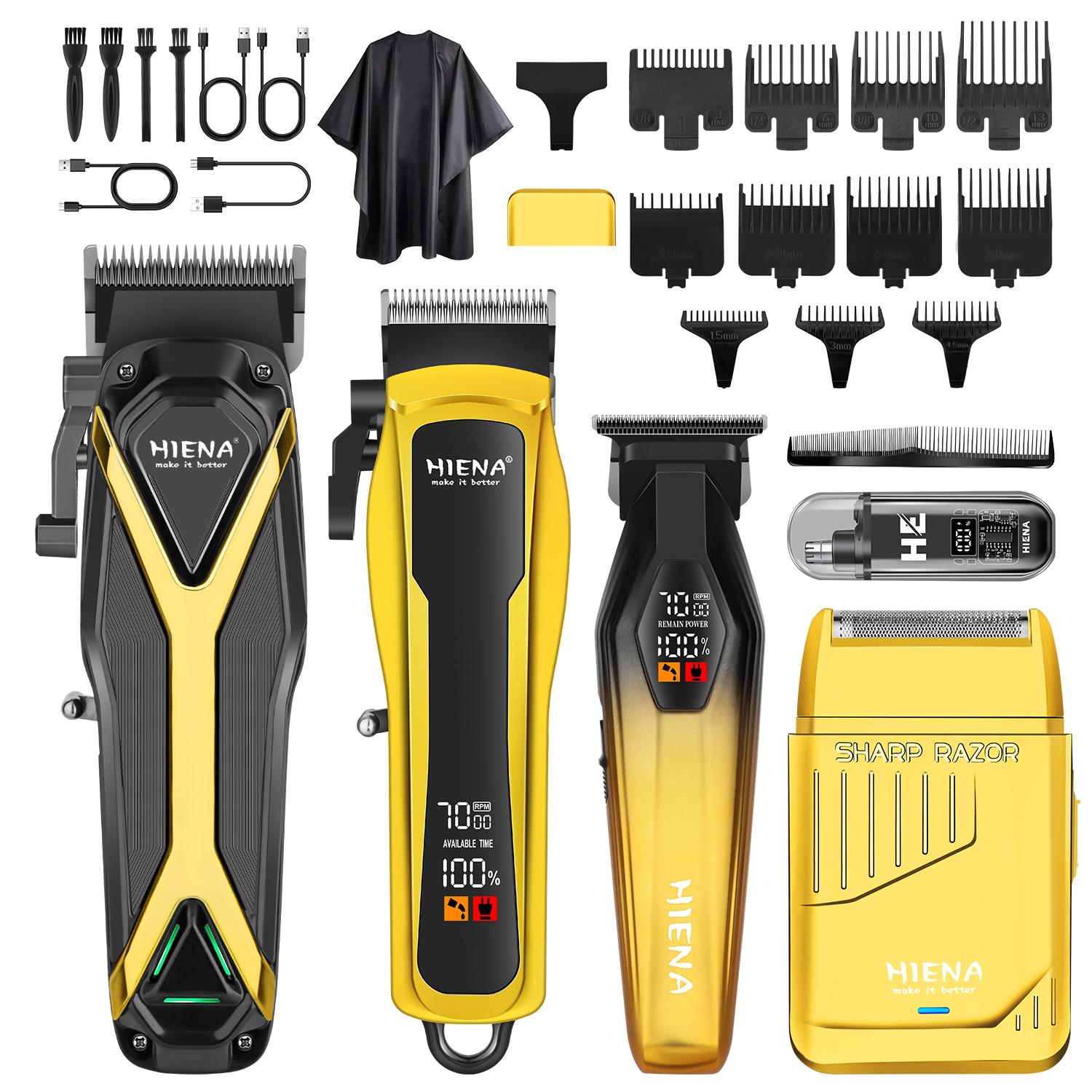 5-piece electric barber beauty combination men's professional hair clipper cordless hair clipper rechargeable trimmer men's beard trimmer hair clipper and hair clipper kit Wireless Hair Cutter Hair Clippers Set