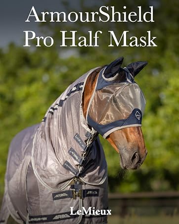 LeMieux ProSafe Horse Headcollar - Black, Extra Padding, Adjustable Nose & Poll Straps, Pony & Cob Sizes, Triple Ring Design, In-Hand Use Only, Optimum Fitting, Pvc Rubber Foam Padded Nose And Poll, Adjustable At Nose And Poll Strap