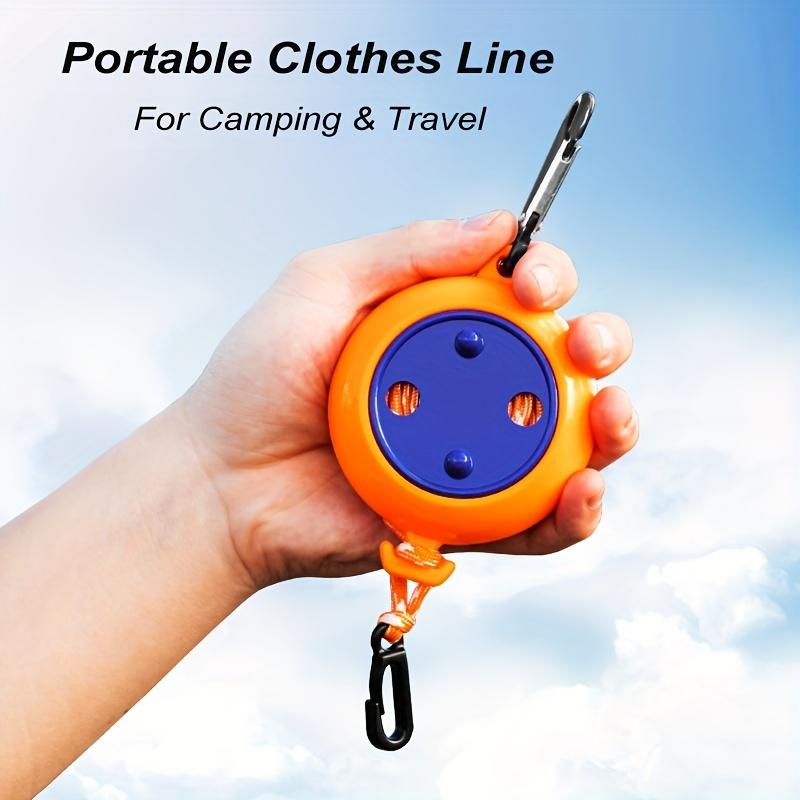 Durable and portable 26-foot travel clothesline, suitable for camping and outdoor activities — easy to set up and use, ideal for drying clothes and towels anywhere.
