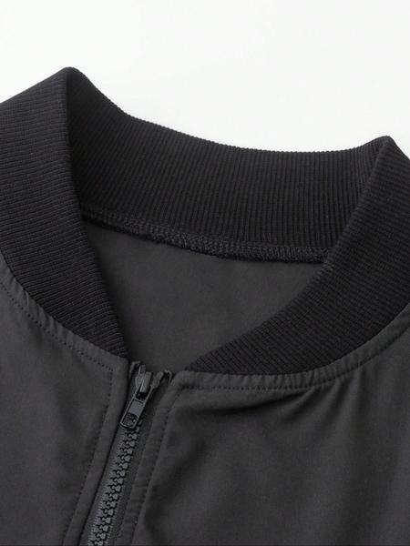 Men's Plus Size Casual Lightweight Bomber Jacket, Windproof Sports Design, Perfect for Outdoor Activities & Leisure Wear