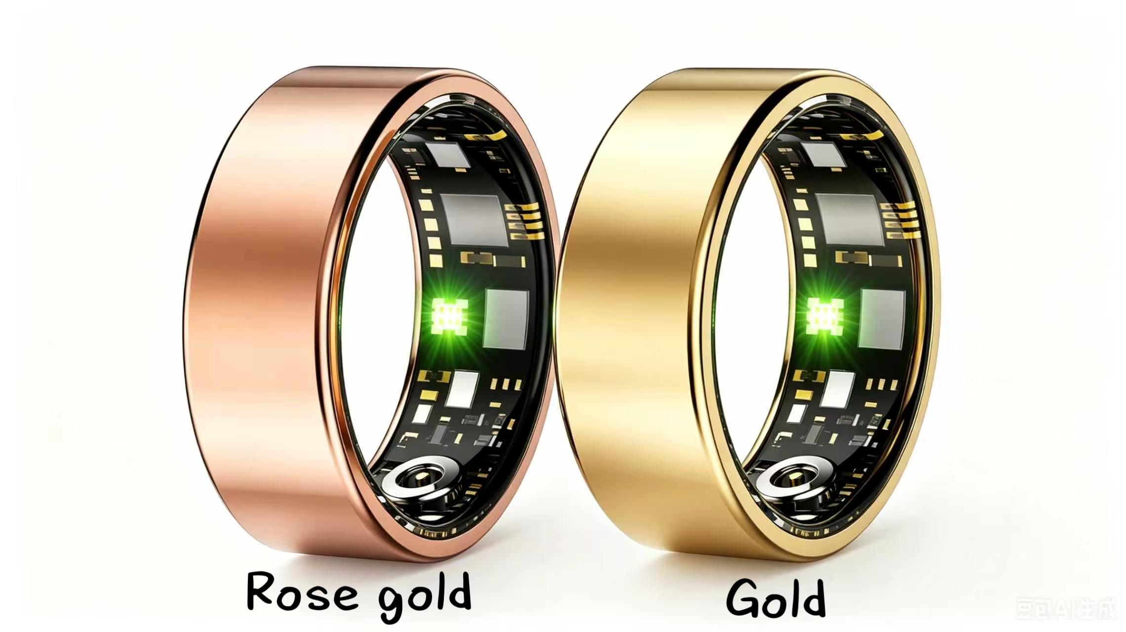 Smart Ring Fitness Tracker, Titanium Wireless Health Monitor with Heart Rate Tracking, Multi-Sensor Waterproof Device, App-Connected Wearable for Men and Women, Sizes 7-12