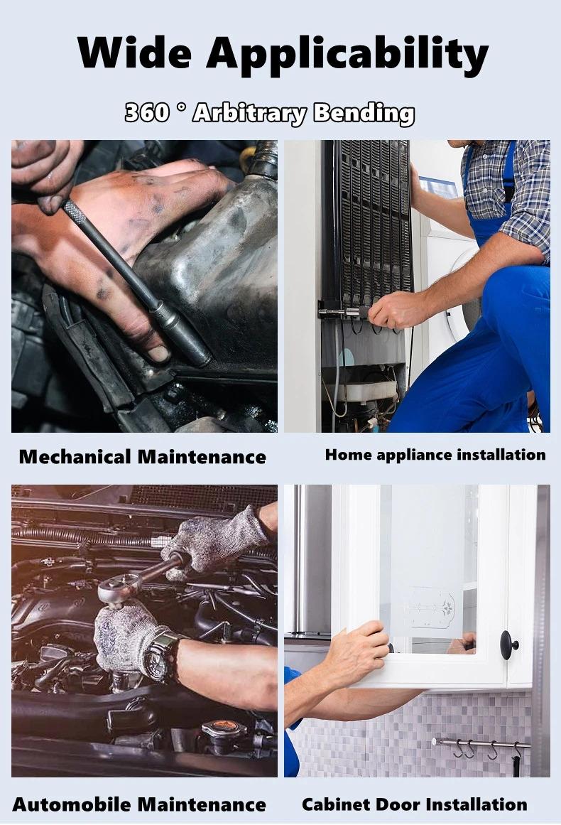 Flexible Extension Bar Flexible Socket Extension Bars 1/2 Inch Driver Flexible Socket Extension Bar Wrench Extension Rod