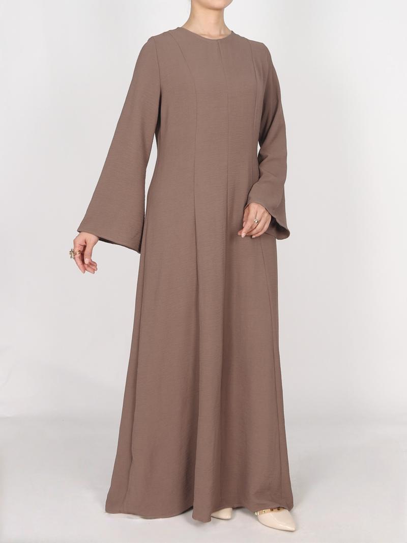 Long Sleeve Maxi Dress Modest Abaya for Women  Breathable and Comfortable with High Drape Cross Back Tie Design  Perfect for Daily Wear Abayas for Eid