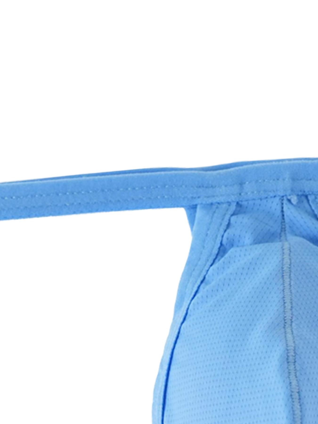 3pcs Men's Ultra-Thin Striped Underwear Set, Undergarments, Transparent Elastic Fashion Briefs, Breathable Comfort Summer Shorts, 3-Pack, Nylon