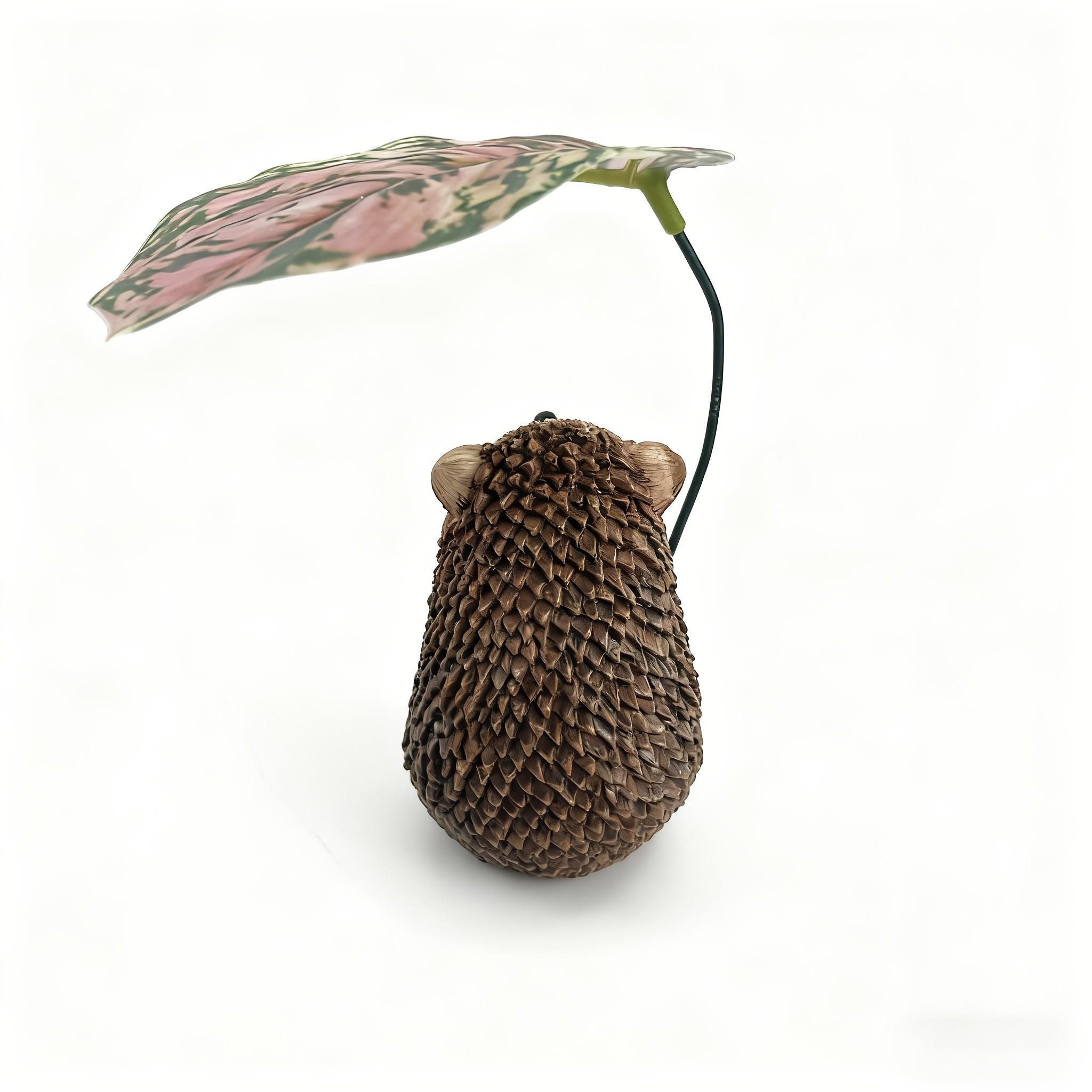 Resin Hedgehog Statue, Charming Garden Ornament for Outdoor Patio Lawn Bonsai Decor, Durable Animal Figurine, Ideal Gift for Garden Lovers