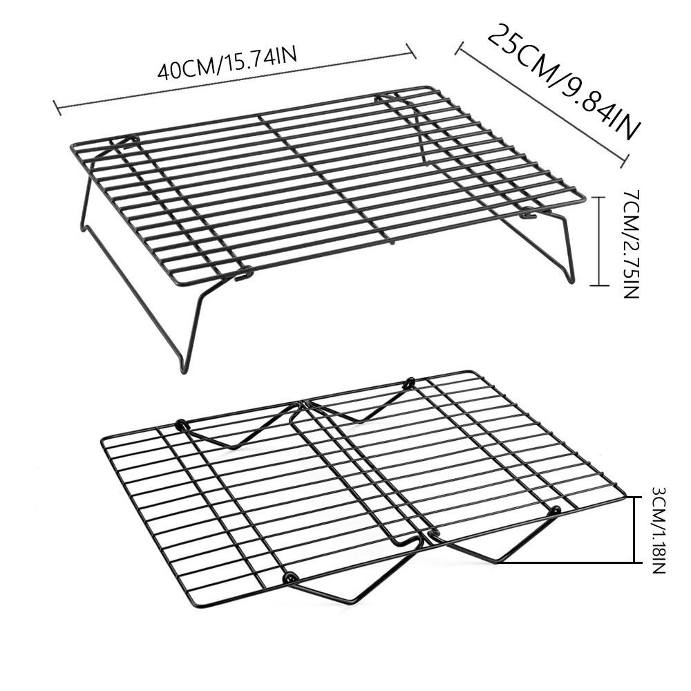 Stainless Steel Cooling Rack, Stackable 3-Tier Design, Ideal for Baking & Cooking, Fits Oven & Dishwasher Safe, Perfect for Cookies Pizza Cake