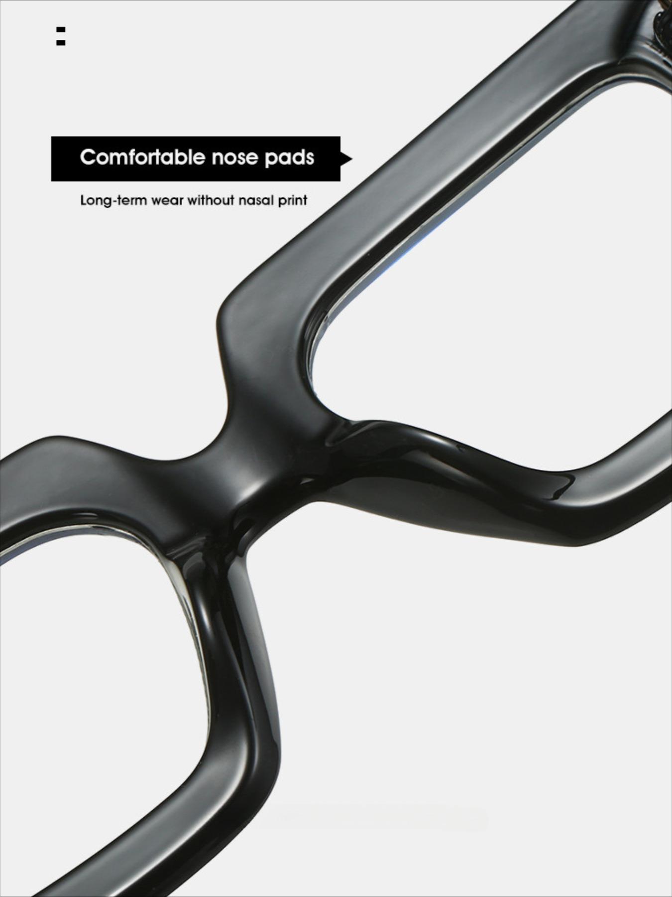 Unisex Vintage Oversized Eyeglasses, Stylish Trendy Eyewear, Trendy Casual Eyeglasses for Everyday Use, Fashion Accessories for Outdoor Activities