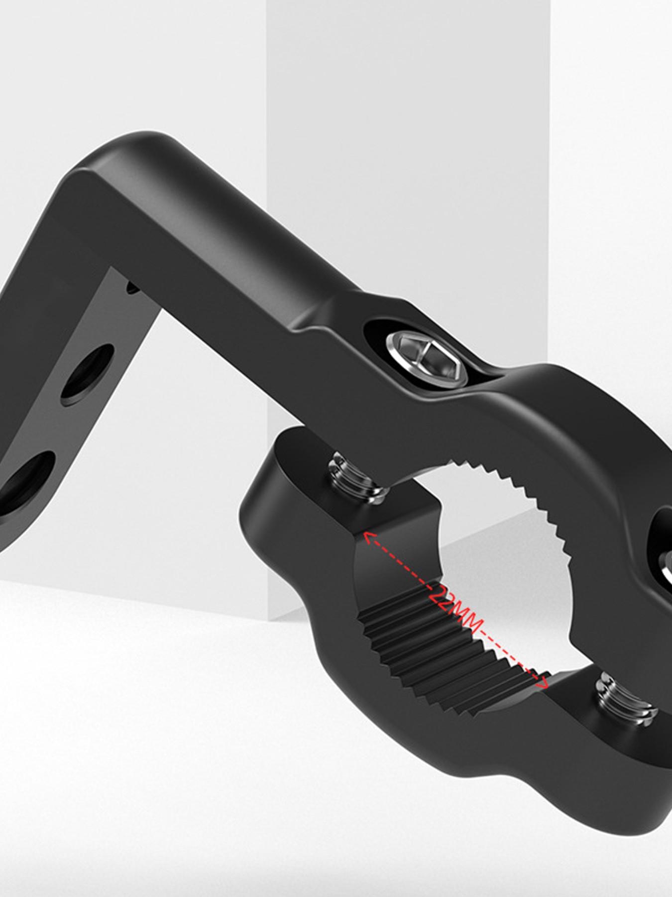 Motorcycle Handlebar Extension Bracket, Durable Aluminum Alloy, Fits M6/m8/m10, Adds Spotlights, Navigation, Tire Pressure Gauge, Dash Cam