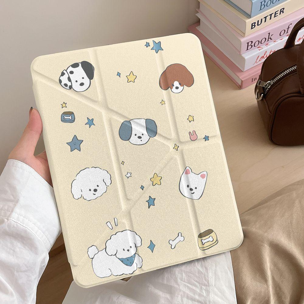 Dog Collection Cute Cartoon Case For iPad 10th 11th A16 100.9 Air 11 13 M2 M3 Mini 6 Pro 11 7th 8th 10.2 Air 4 Air 4 Air 510.9 Pro 12.9 Samsung Galaxy Tab Redmi Xiaomi Pad Huawei MatePad AAuto Sleep Awake Pencil Slot