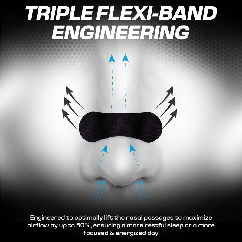 Breathable Comfort Nasal Strips (30 Sheets), Anti-Snore Sleep Aid, Oil & Sweat Resistant, Wide Body Universal Fit