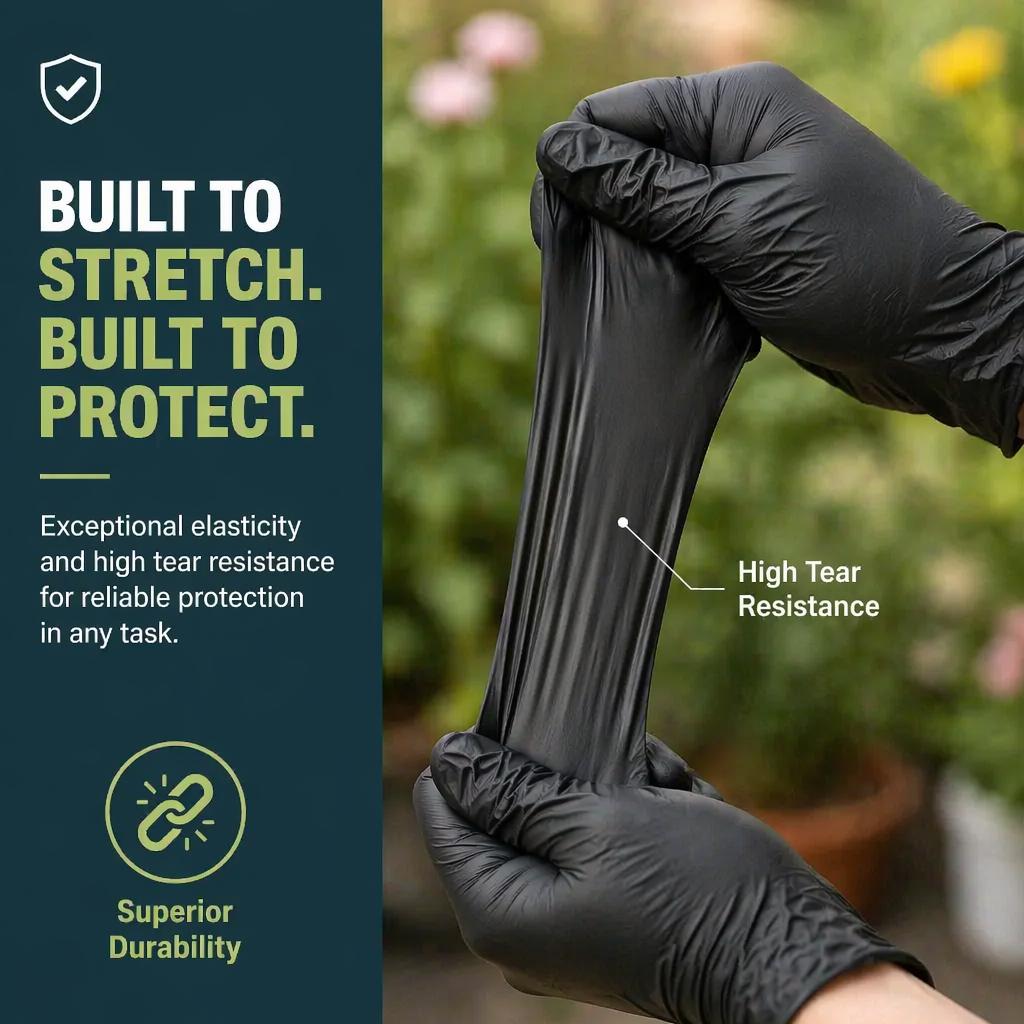 100PCS Nitrile Exam Gloves, 3 Mil Medical Disposable Latex-Free Powder-Free, Non Sterile For Tattoo, Dental, Bulk