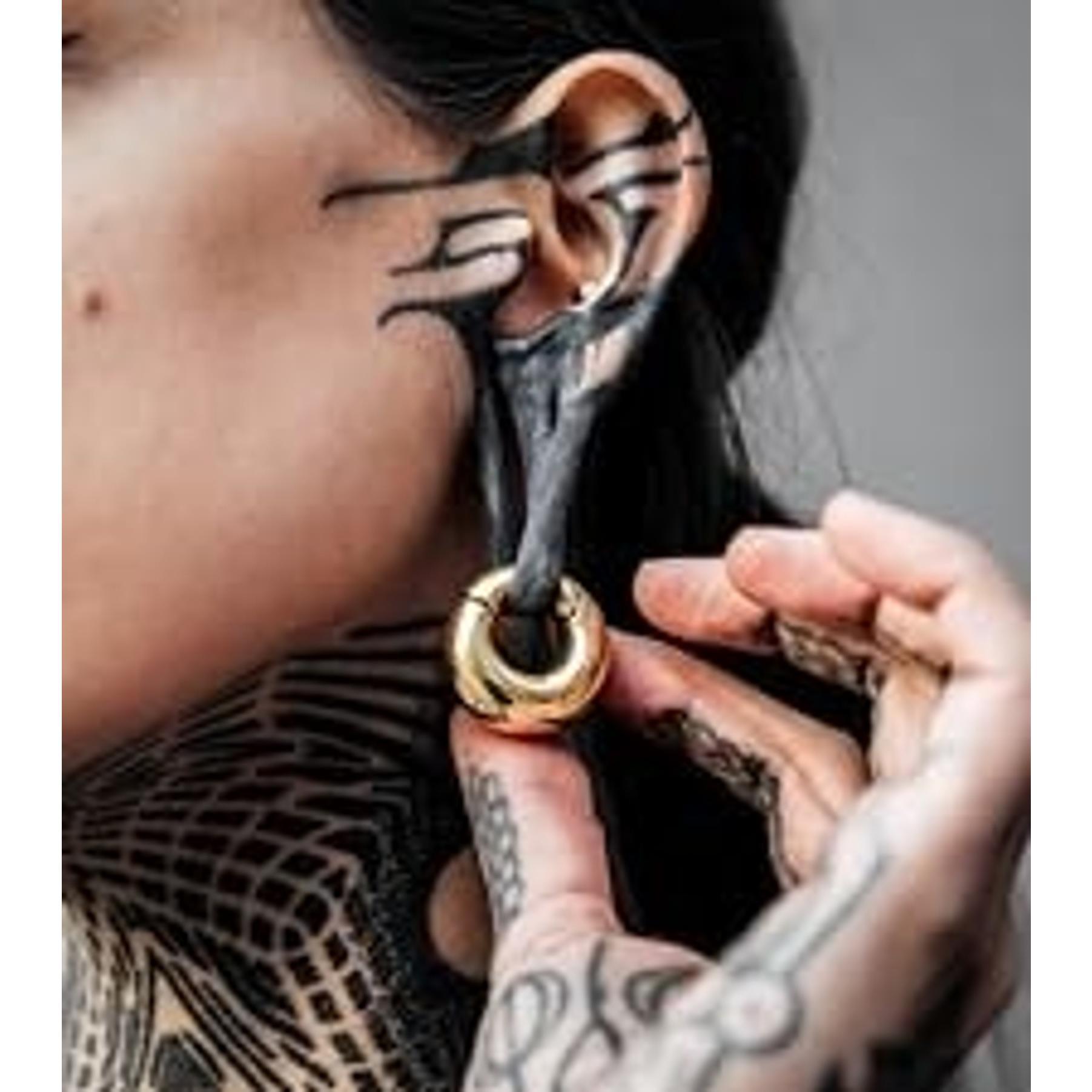 3 PCS 14G-0G Cozy Glass Septum Stretching Kits Pincher Taper with O-Rings Buffalo Septum Retainers Hypoallergenic Fresh Stretch Body Piercing Retainers Ear Hangers