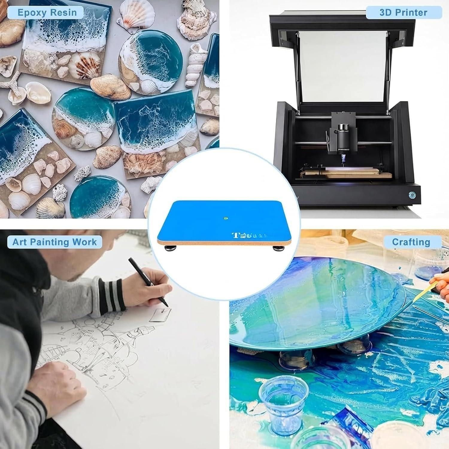 Leveling Table for Epoxy , 22.8''x 15'' Adjustable Epoxy  Leveling Board, Multipurpose Self Leveling  Crafts Table  Accessories Supplies and  Pouring Tools