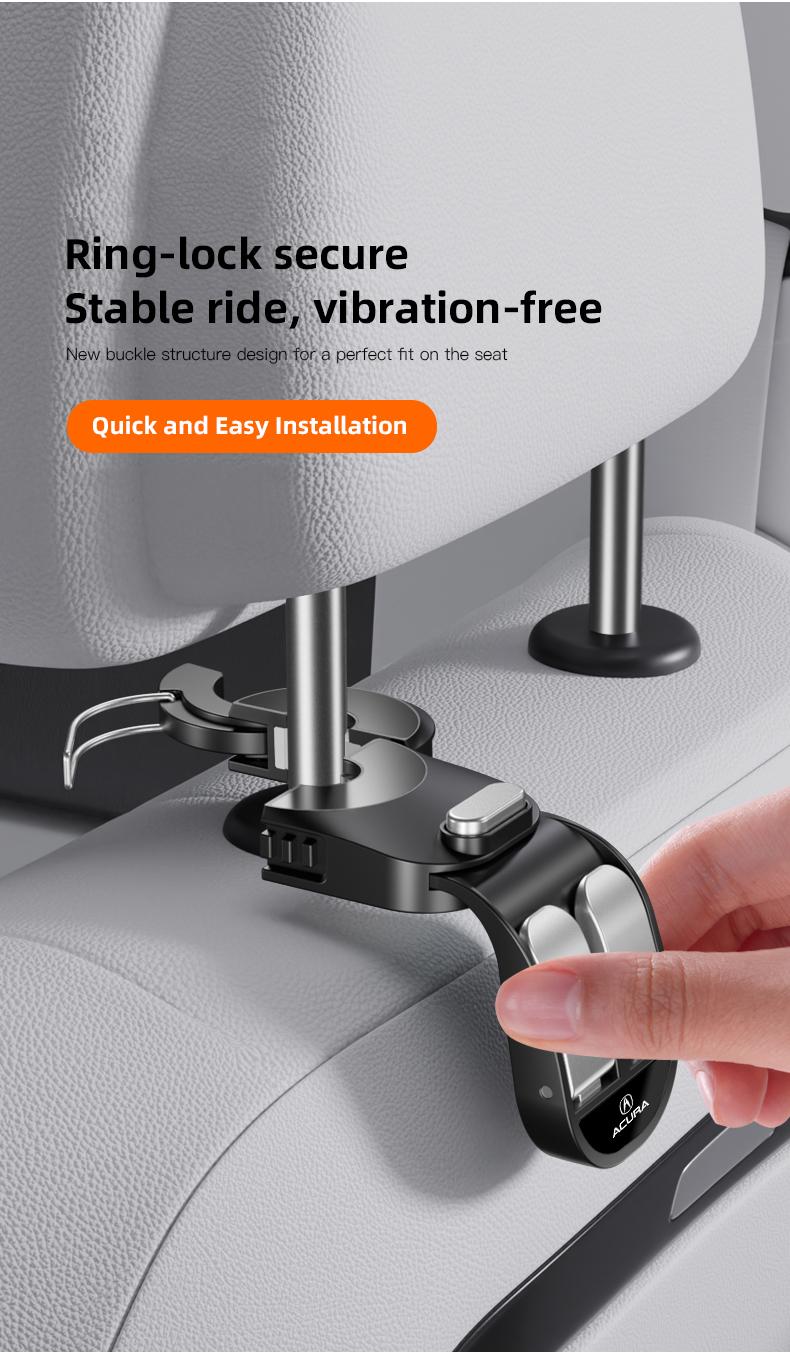 Car Seat Hook Stowing Tidying Phone Holder Hanging Hooks Car Interior Accessories For Acura ADX RDX ZDX Integra NSX MDX TLX CDX ILX RLX TL RL