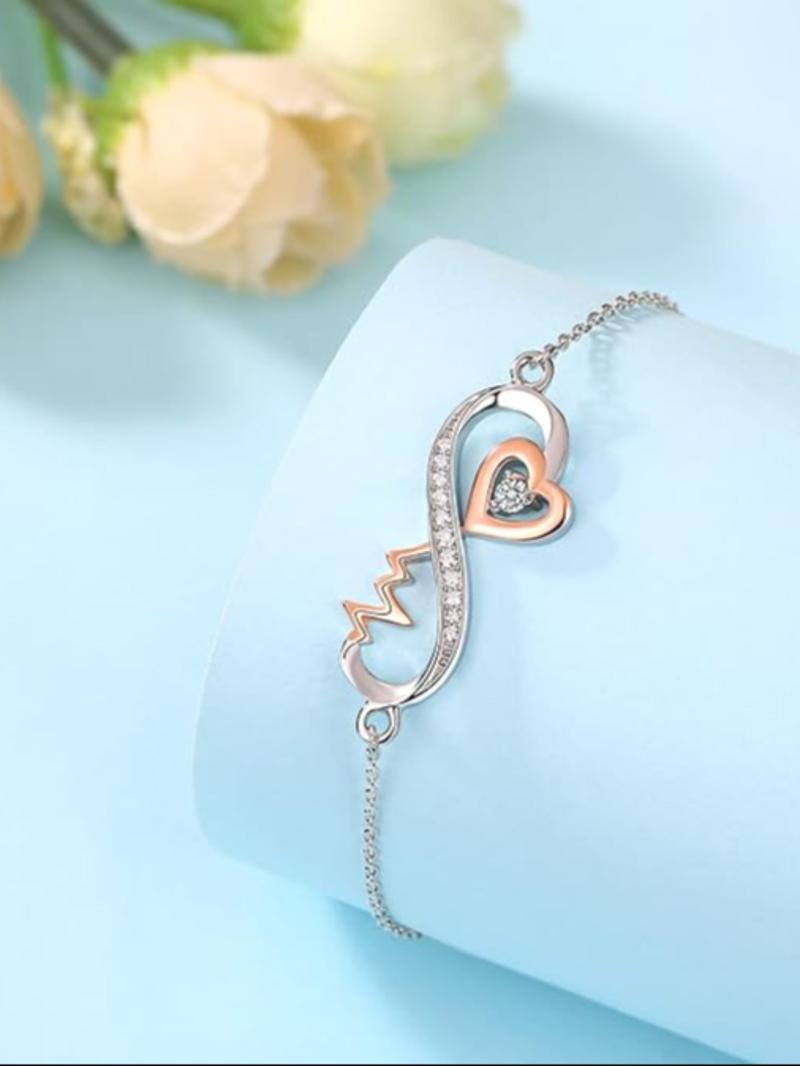 To My Bonus Duaghter Heartbeat Bracelet Gift , Includes Card and Box, Graduation Birthday Christmas Present