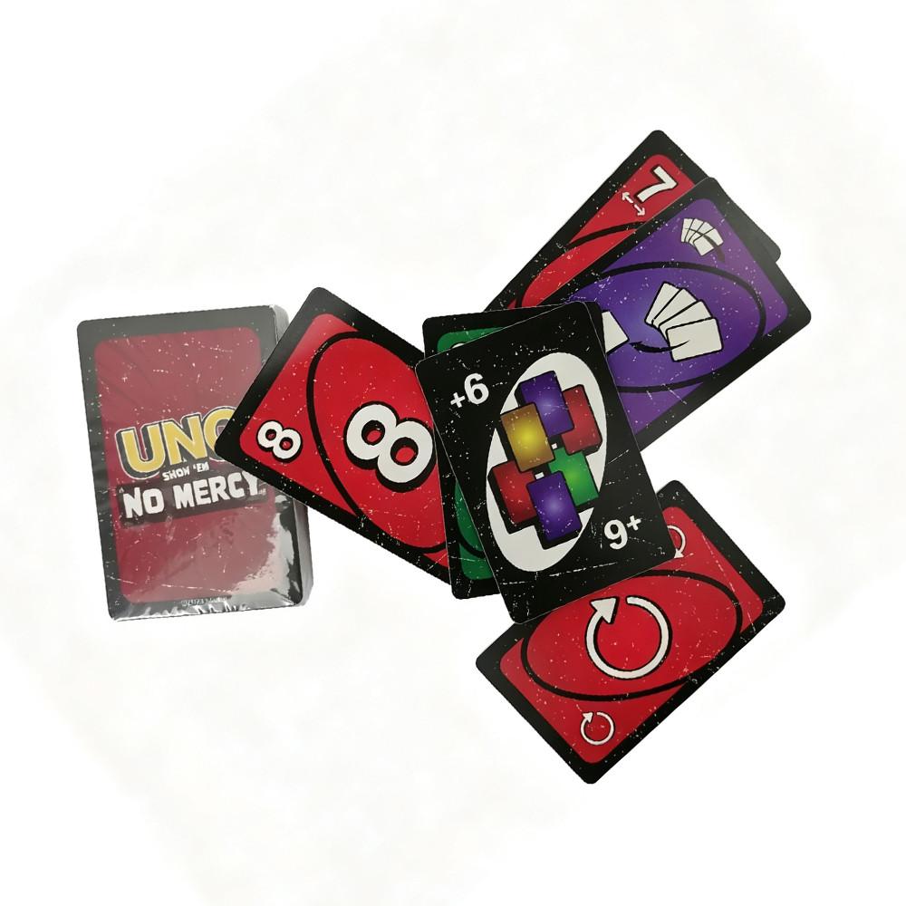 Uno Brutal Edition Card Game, Family Party Interactive Board Game, Hardcore Version, Supports 2-10 Players, Fun and Competitive Gameplay