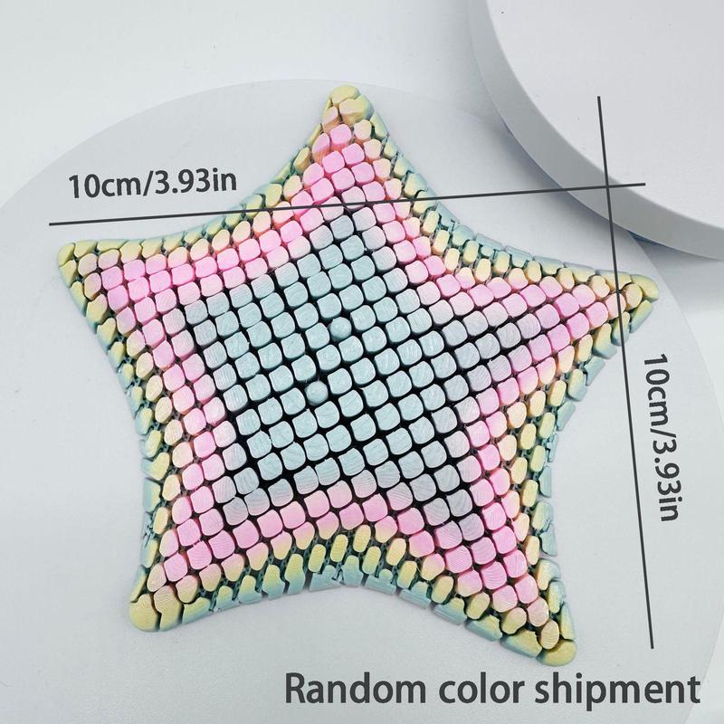 Christmas Gift,3D Printed Starfish Ocean Animal Figurine, Kids Toy Bulk Gift, Jointed Bendable Stress Relief Toy, Fidget Relief, Christmas Present