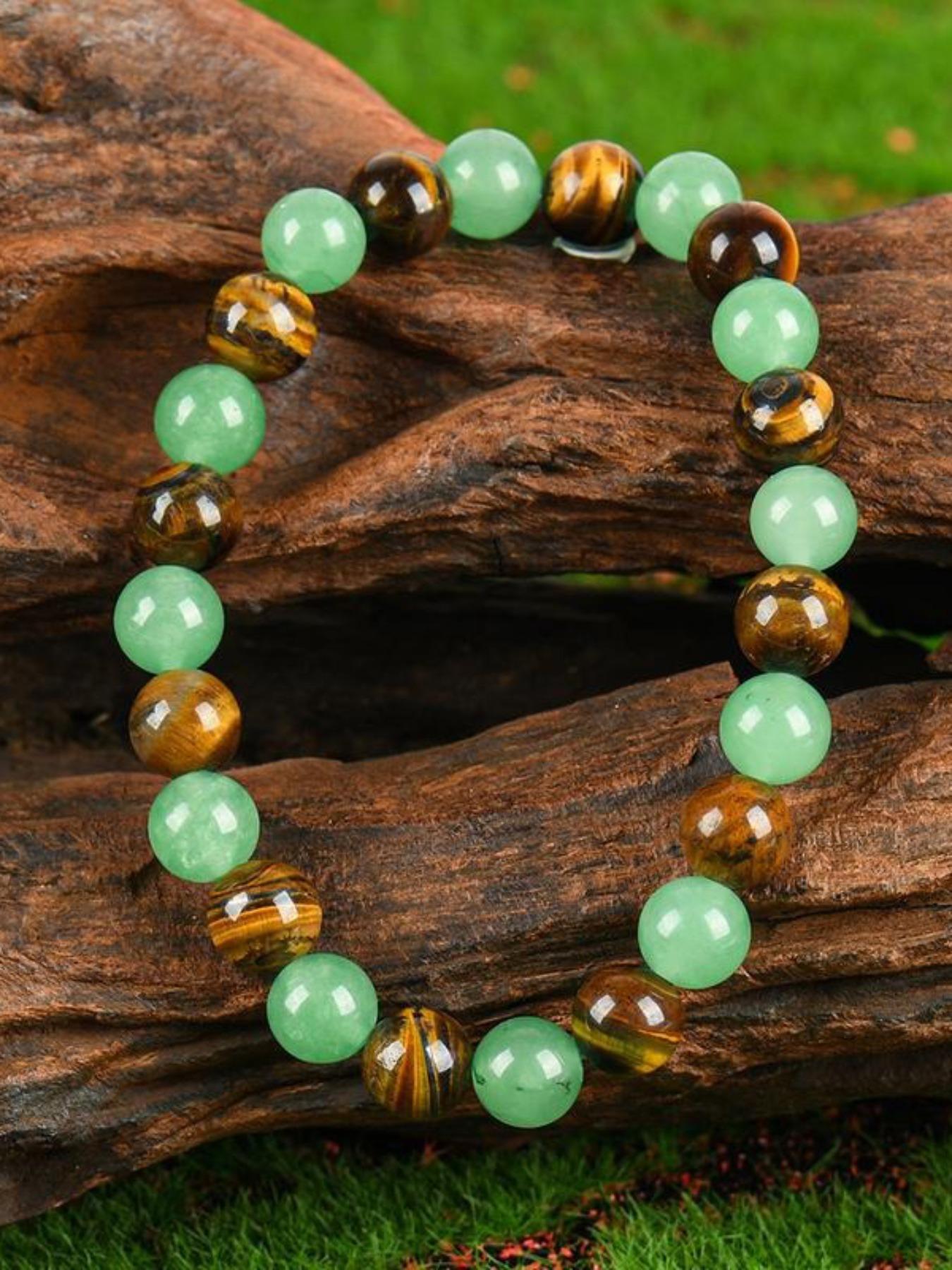 Attract Wealth Bracelet with Glass Design, Blue Handwoven Friendship Style, Symbolizes Luck and Protection, Fashionable Energy Balance Accessory, High Quality Bracelet