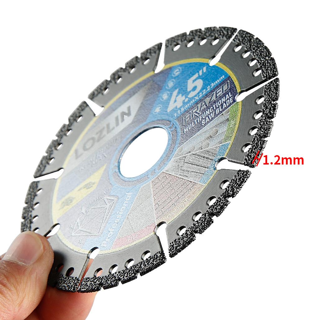 LOZLIN 4.5" 1PCS/3PCS Multi-Material Cutting Blades - Dry Cut Metal, Tile, Stone & Plastic - Angle Grinder Saw Blades for Cast Iron & Marble (115mm) Tool Accessories LOZLIN 4.5" 1PCS/3PCS Multi-Material Cutting Blades - Dry Cut Metal, Tile, Stone & Plastic - Angle Grinder Saw Blades for Cast Iron & Marble (115mm) Tool Accessories