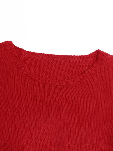 WOMEN'S RED PULLOVER SWEATER, CHRISTMAS FALL/WINTER 2025 OUTFIT, ROUND NECK CASUAL CUTE PULLOVER SWEATER FOR WOMEN, SUITABLE FOR DAILY OUTINGS, PARTIES, LADIES CHRISTMAS AUTUMN-WINTER CLOTHES WOMEN'S RED PULLOVER SWEATER, CHRISTMAS FALL/WINTER 2025 OUTFIT, ROUND NECK CASUAL CUTE PULLOVER SWEATER FOR WOMEN, SUITABLE FOR DAILY OUTINGS, PARTIES, LADIES CHRISTMAS AUTUMN-WINTER CLOTHES