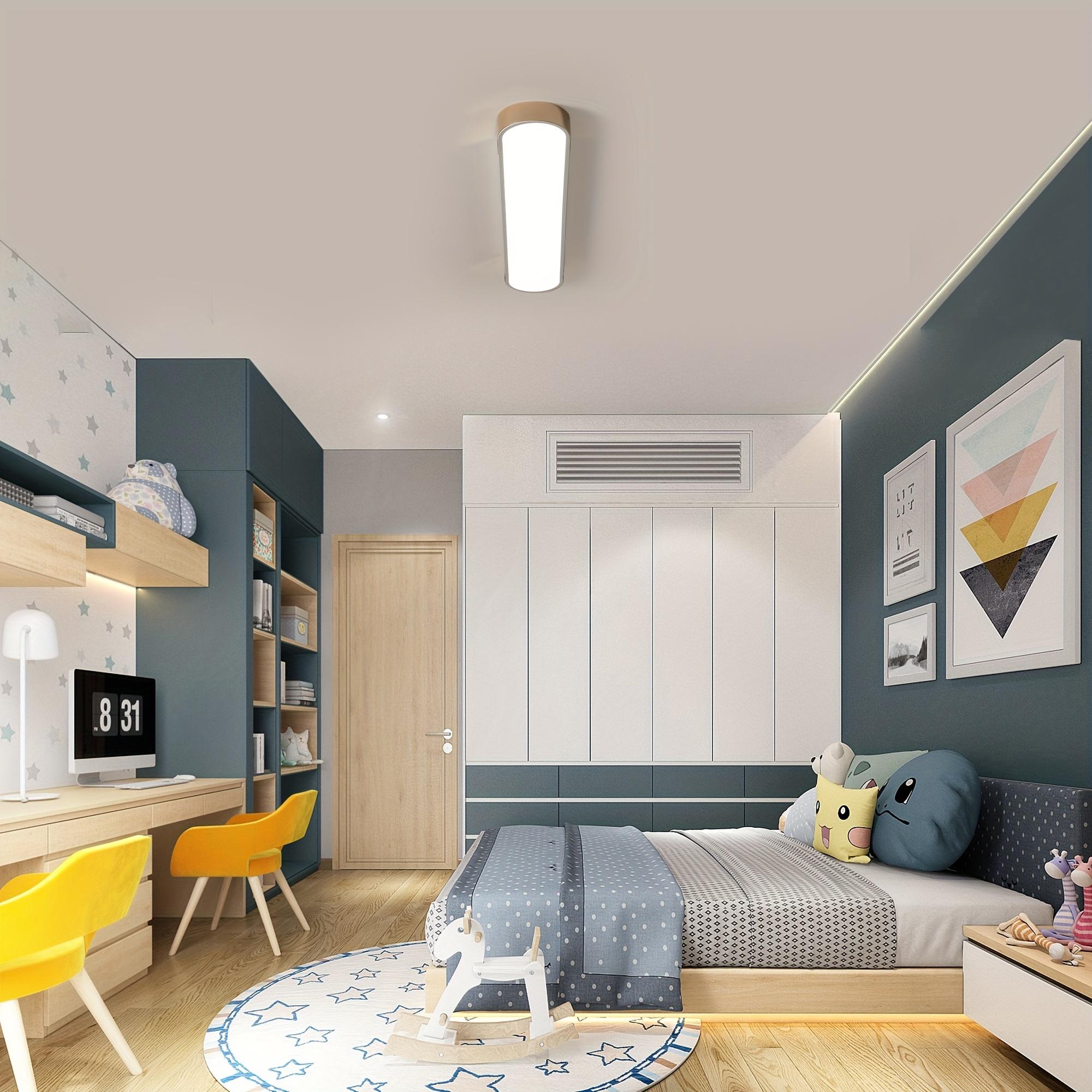 Garwarm  Modern LED Dimmable Ceiling Lamp with Remote Control - Linear Ceiling Light Chandeliers for Kitchen, Living Room, Dining Room, Bedroom (Gold, 39.4in)