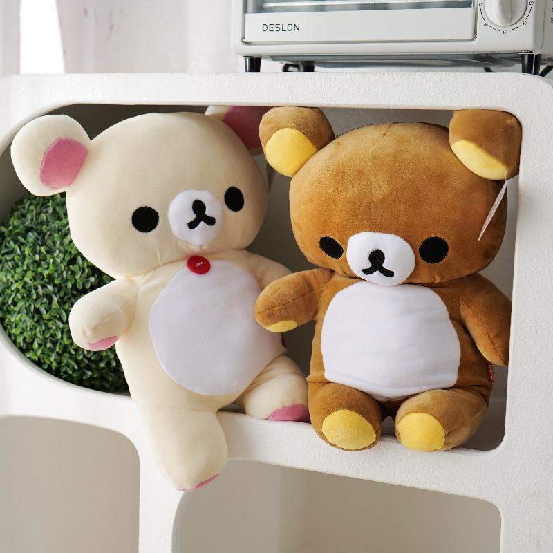 Anime Rilakkuma Cartoon Soft Plush Doll, Kawaii Unisex Room Decor, Classic Teddy Bear Toy, Christmas Gifts for Girls