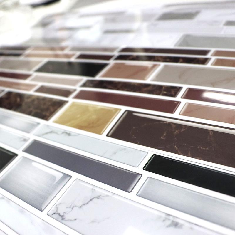 AOZEY Marble Pattern Wall Sticker 26 Pcs Backsplash Stick Tiles Self-adhesive Peel & Stick Kitchen Bathroom Decor Non-toxic Odor-free PVC Decorations AOZEY Marble Pattern Wall Sticker 26 Pcs Backsplash Stick Tiles Self-adhesive Peel & Stick Kitchen Bathroom Decor Non-toxic Odor-free PVC Decorations