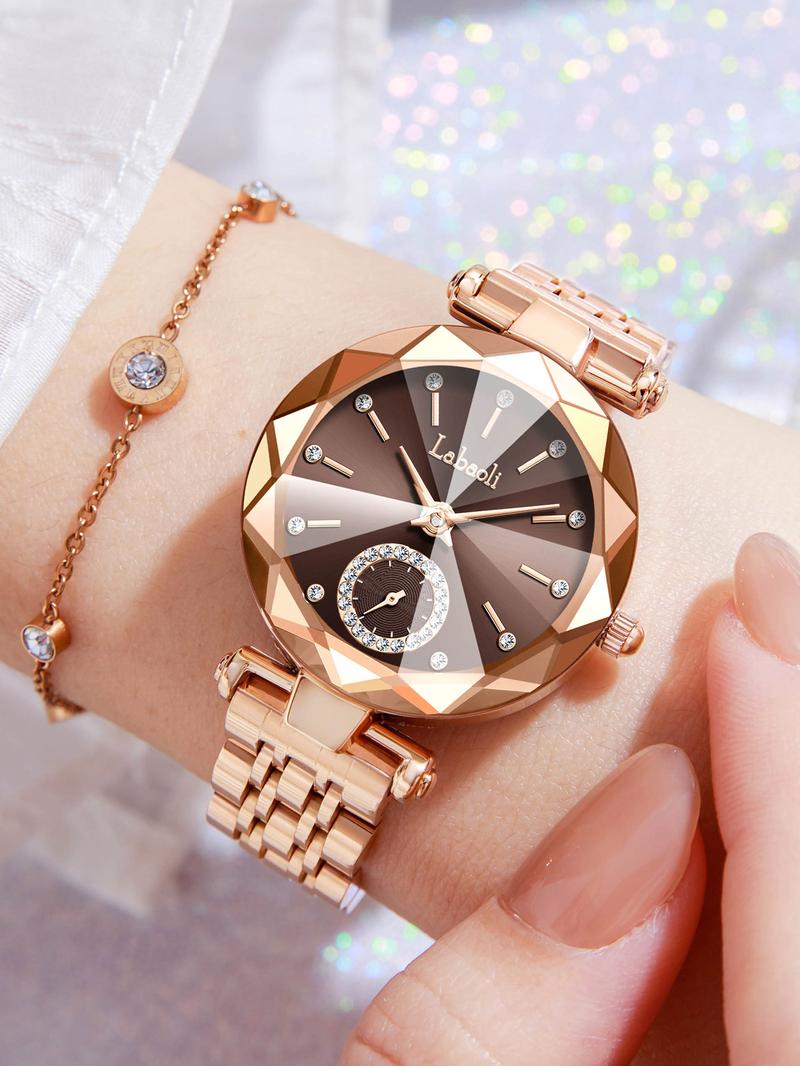 Elegant Luxury Women's Watch LA729 Water-Resistant Scratch-Resistant Adjustable Strap Fashionable Design Waterproof Wristwatch Suitable for All Occasions