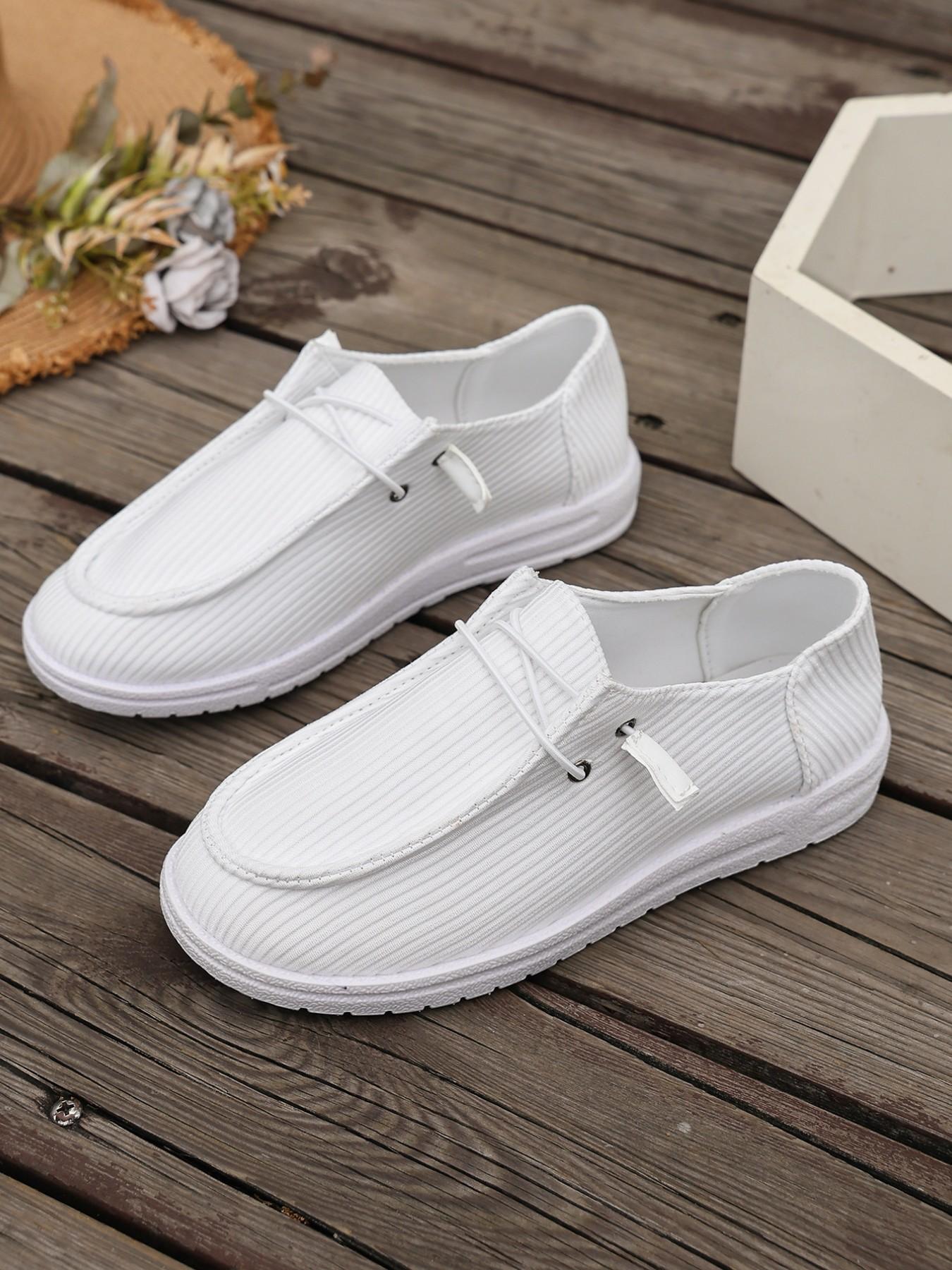 Women's Lightweight Slip-On Casual Shoes, Breathable Fabric Walking Shoes, Comfortable Air Cushioning, Ideal for Summer and Medical Environments, Casual Indoor Footwear