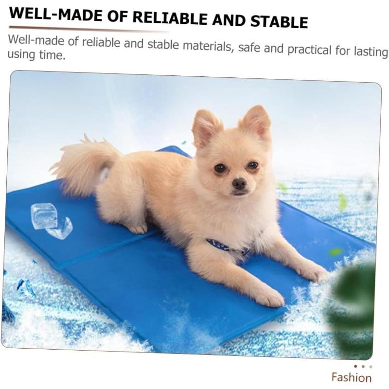 Summer Pet Cooling Mat for Dogs and Cats, Nonskid Breathable Cooling Pad 40x50cm, Sturdy Chew-Resistant Indoor Sleeping Cushion for Home and Travel