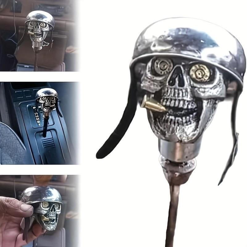 Skull Soldier Grip Car Gear Shift Lever, Trendy Automotive Accessory, Durable Design, Perfect for Vehicle Enthusiasts