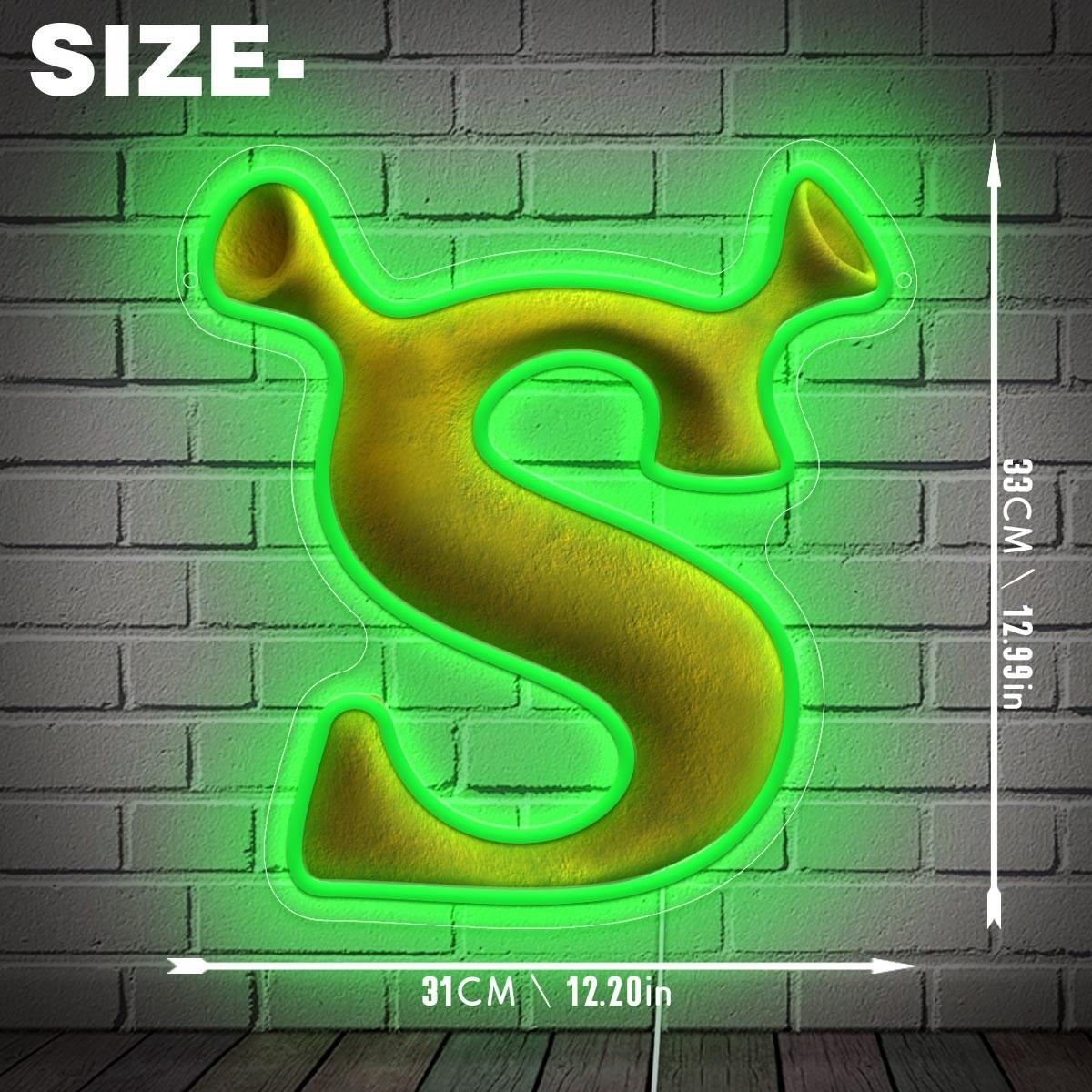 Backlit Letter S Neon Light Sign, Ideal for Shop Bar Cafe Decor, Create Trendy Vintage Cyberpunk Atmosphere, Indoor Decoration