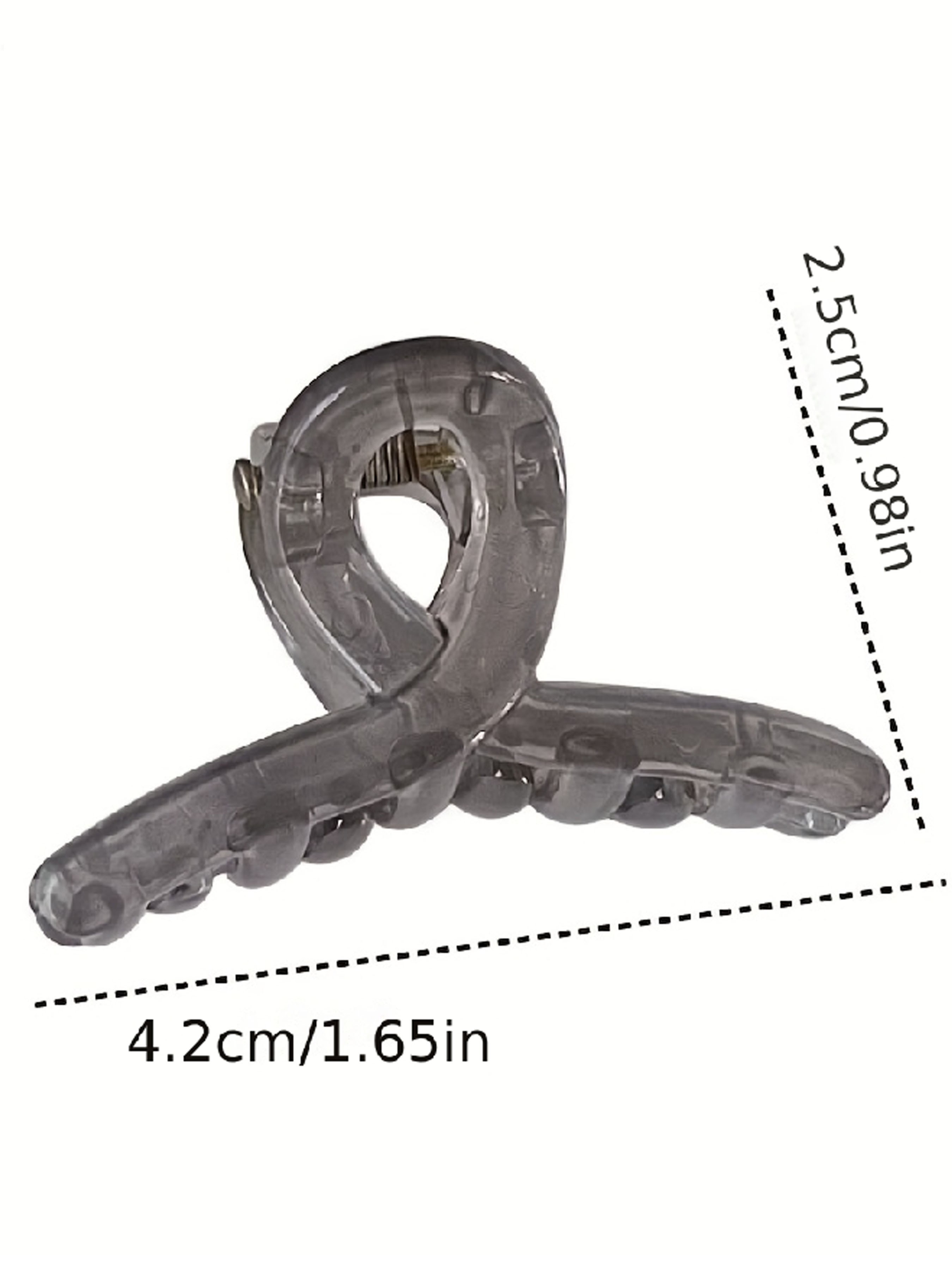 4 Piece Vintage Jelly Color Hair Clips Set, Simple Mini Claw Clips for Women & Girls, Princess Style Daily Hair Accessories