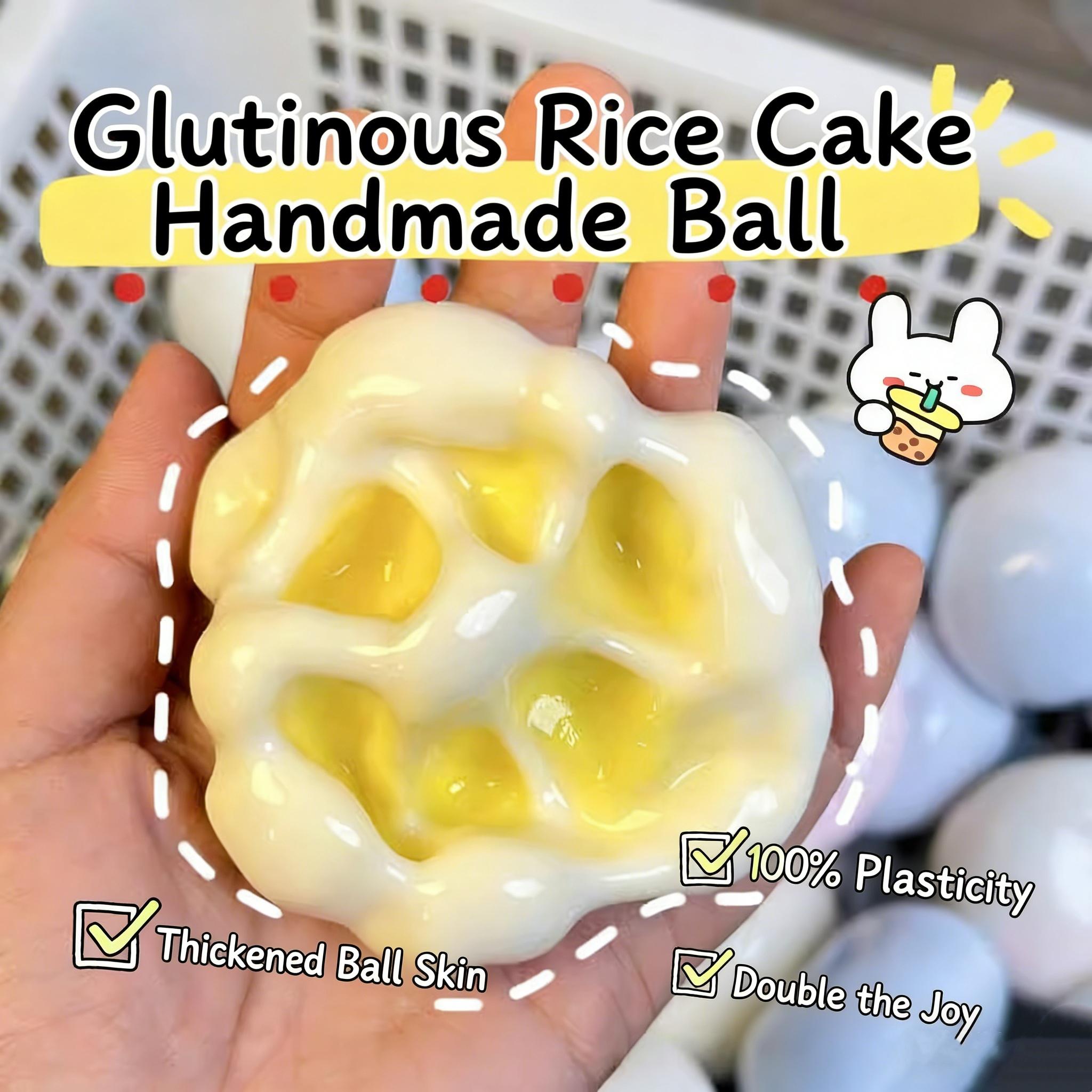 Ice Skin Sticky Rice Ball Stress Relief Toy, Moldable Squeeze Fun for Kids, Perfect Gift for Girls, Relaxing Plaything