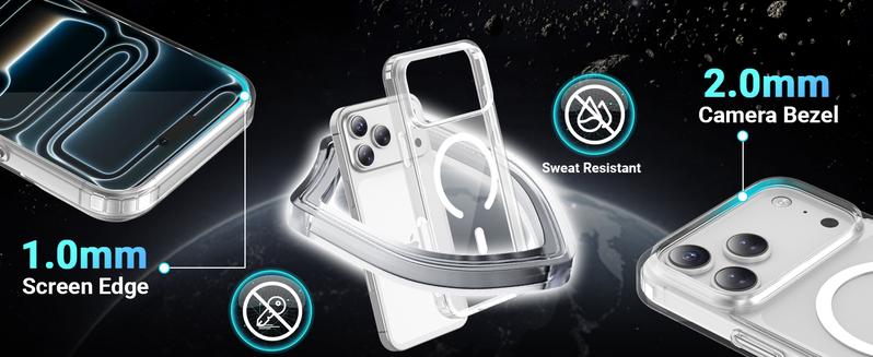 Temdan Designed for iPhone 17 Pro/17 Pro Max/iPhone 16/14/13/12/12 Pro Case, [Compatible with Magsafe][Anti-Yellowing][Military-Grade Protection] Shockproof Protection Slim Cover-6.3 inch, Clear