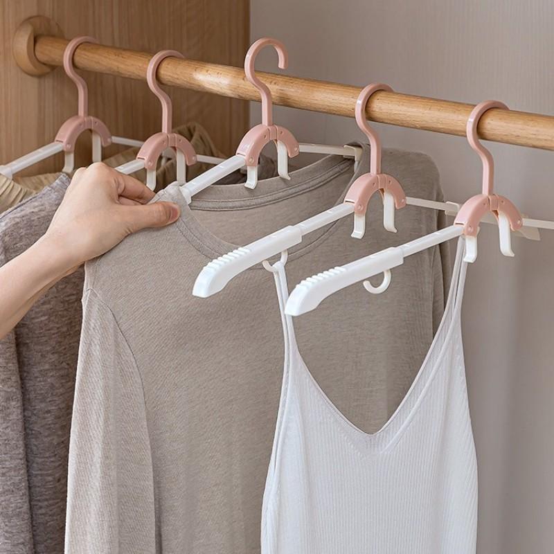 Multifunctional Travel Folding Clothes Hanger, Portable Storage Drying Rack, Home Use Clothing Stand (5 Pack), Ca Prop 65 Compliant