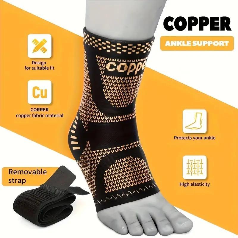 Black Foot & Ankle Brace Socks for Sprained Ankle Compression Sleeve - Plantar Fasciitis Relief Brace, Foot Support for Women & Men - Tendonitis & Arthritis Foot Sleeve, Stabilizing Ankle Wrap