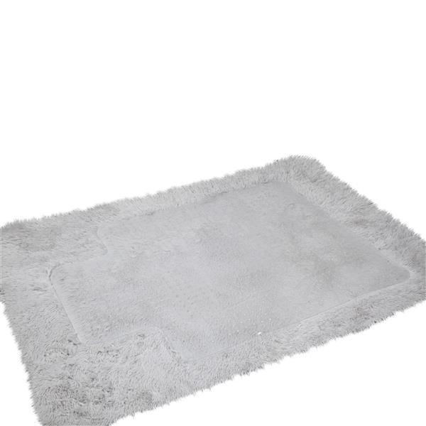 Clear PVC Office Chair Mat for Carpet, Non-Slip Desk Floor Protector with Studded Grip, Easy-Clean Transparent Rolling Chair Mat for Home Office, Computer Desk & Gaming Chair