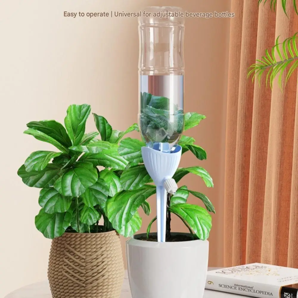Plastic Self Watering Spikes with Adjustable Flow Control, Eco-Friendly Labor-Saving Gadget with Anti-Clogging Design for Indoor Plants & Balcony Flowers