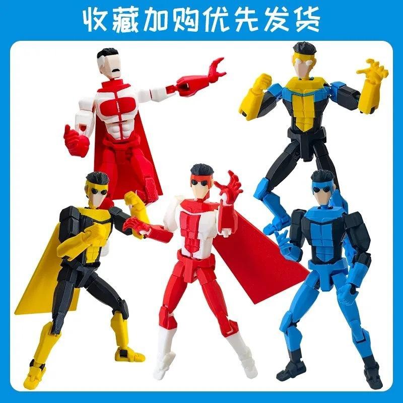 3D Printed Invincible Boy Titan13 T13 Dummy13 Multi-Jointed Movable Action Figure - Articulating Figurine, Collectible Figurine, Desktop Ornament Toy