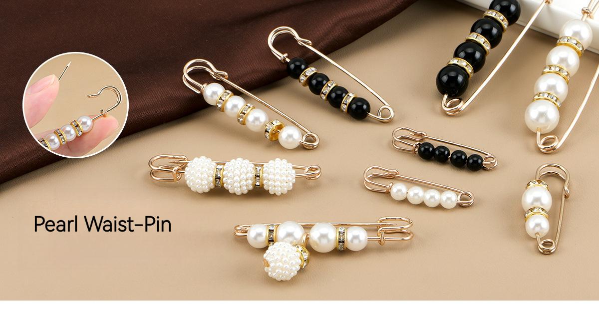 Pants waist cincher, waist cinching pin, anti-exposure brooch, high-end brooch, pin accessory, pearl brooch clasp, a gift for mom or girlfriend
