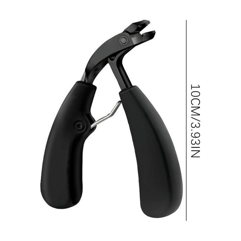 Professional Stainless Steel Nail Clippers, Wide Opening Anti-Splash Design, Long Handle Thick Toenail, Suitable for Men and Elderly