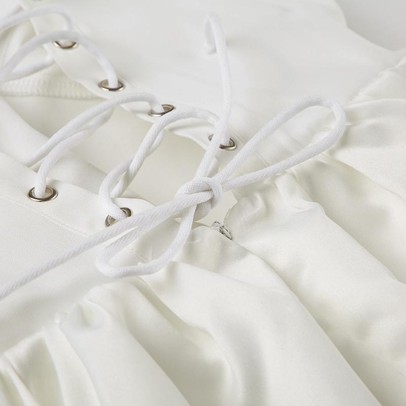 Women's elegant white slim-fit strapless floor-length dress with simple chest-shaped back strap design for evening gowns, suitable for wedding parties, clubs, formal wear, Classy Dresses