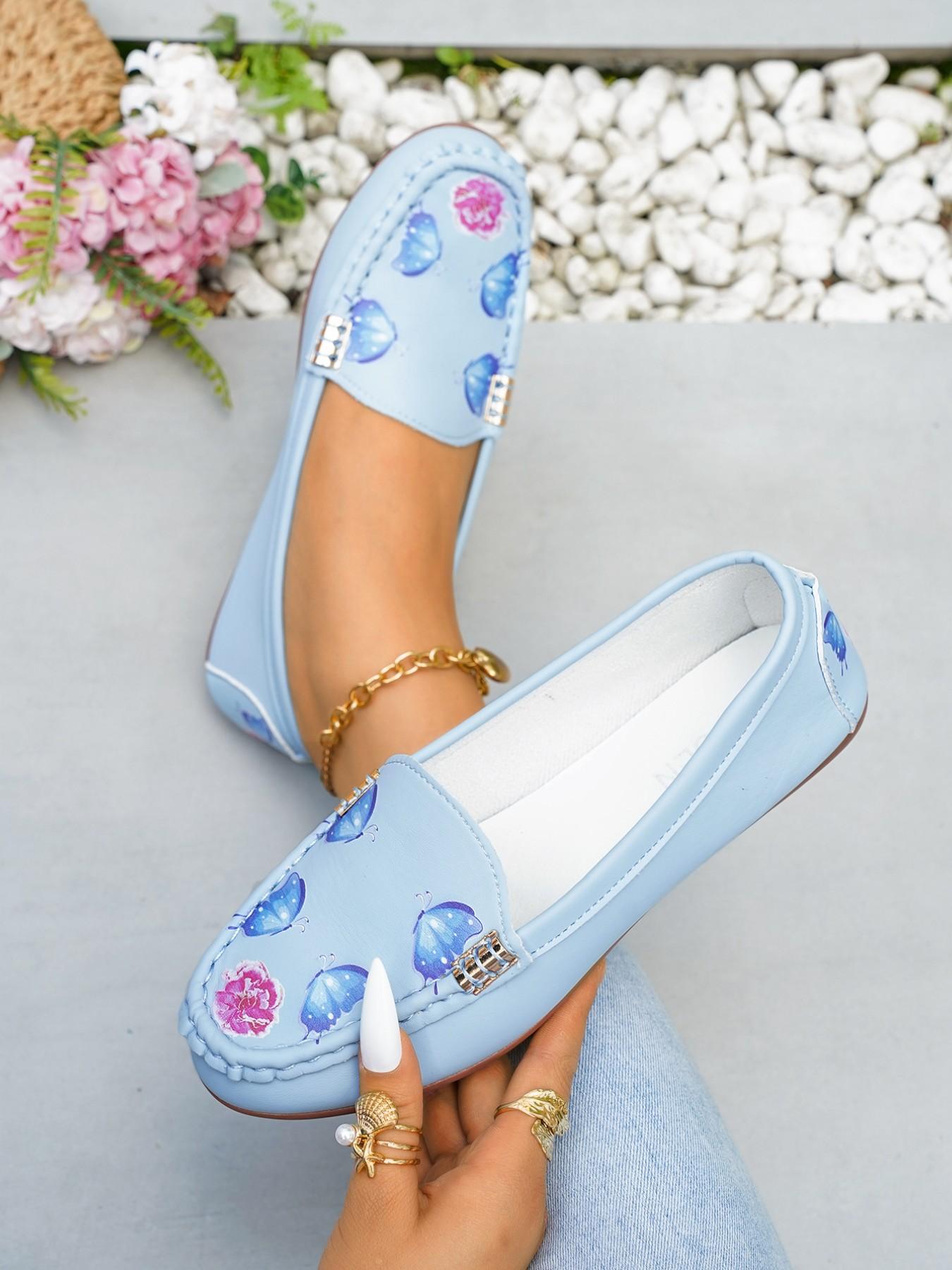 Women's Slip-On Flat Shoes, Soft Sole Loafers, Walking Shoes, Perfect for Spring and Easter, Stylish Casual Footwear, Fashionable Comfortable Shoes, Daily Wear Shoes